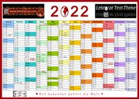 Jahreskalender, 2022, Jahresplaner, Termine, Buchprojekte 2022