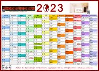 Kalender, Jahresplaner 2023, 2023, Agenda, Termine, Timer, Jahreskalender, Jahresüberblick, Terminplaner,